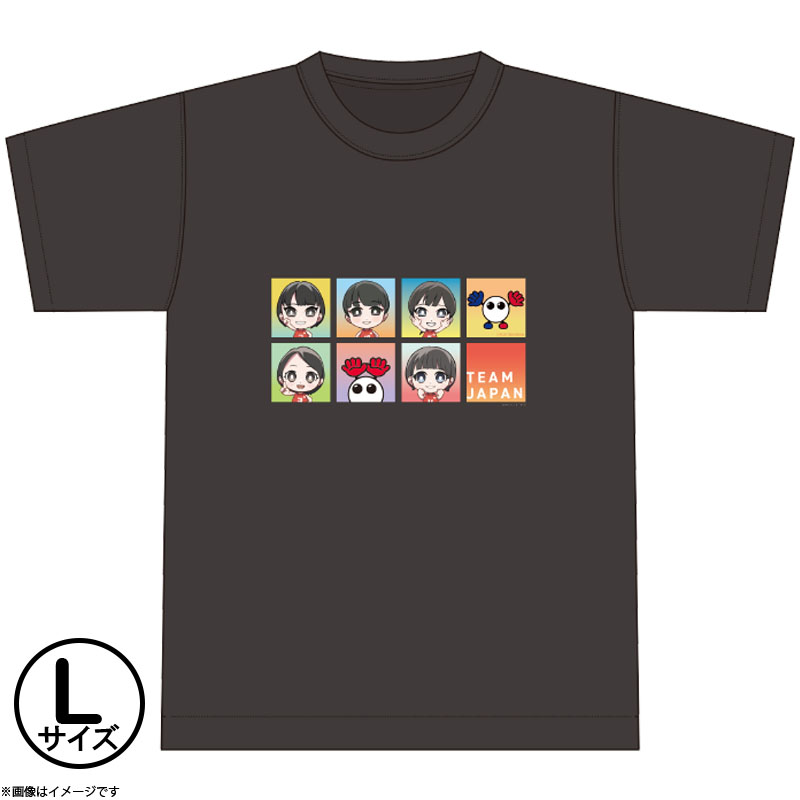 バボちゃん×女子日本代表 イラストTシャツ L