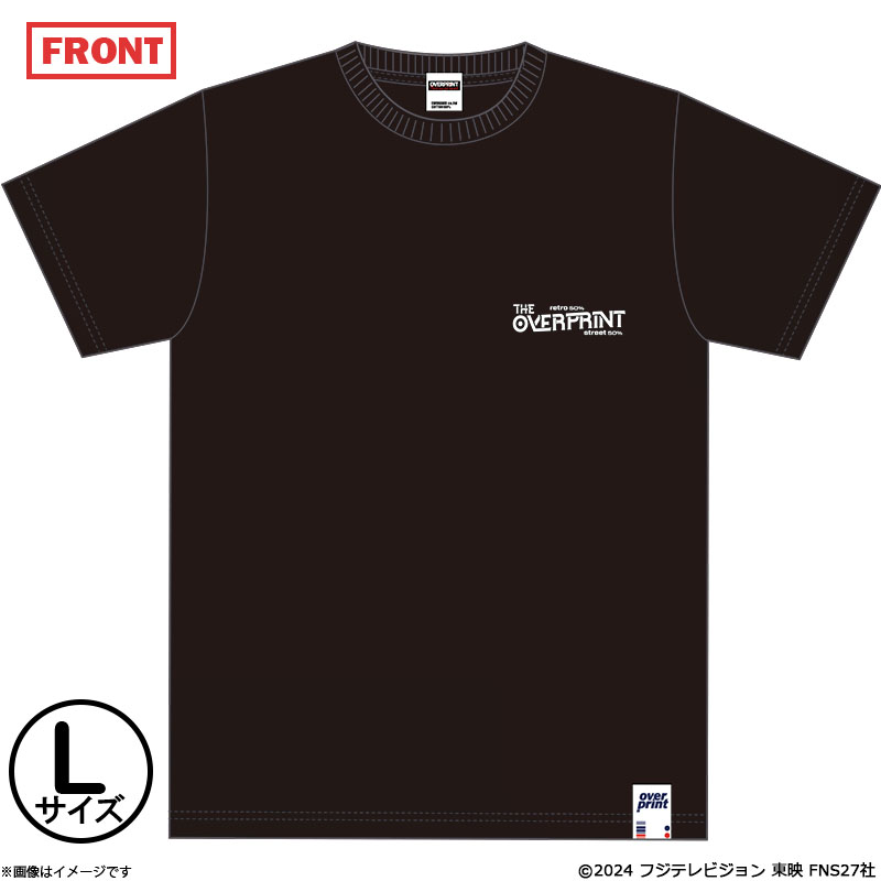 逃走中 THE MOVIE 逃走中-OVERPRINT ZEROZEROHEROデザイン ハンターTシャツ ブラック Lサイズ 逃走中 THE  MOVIE【絶賛公開中】 オフィシャルグッズ フジテレビｅ!ショップ フジテレビ